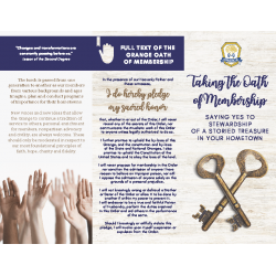 Taking the Oath of Membership Saying Yes to Stewardship Brochure